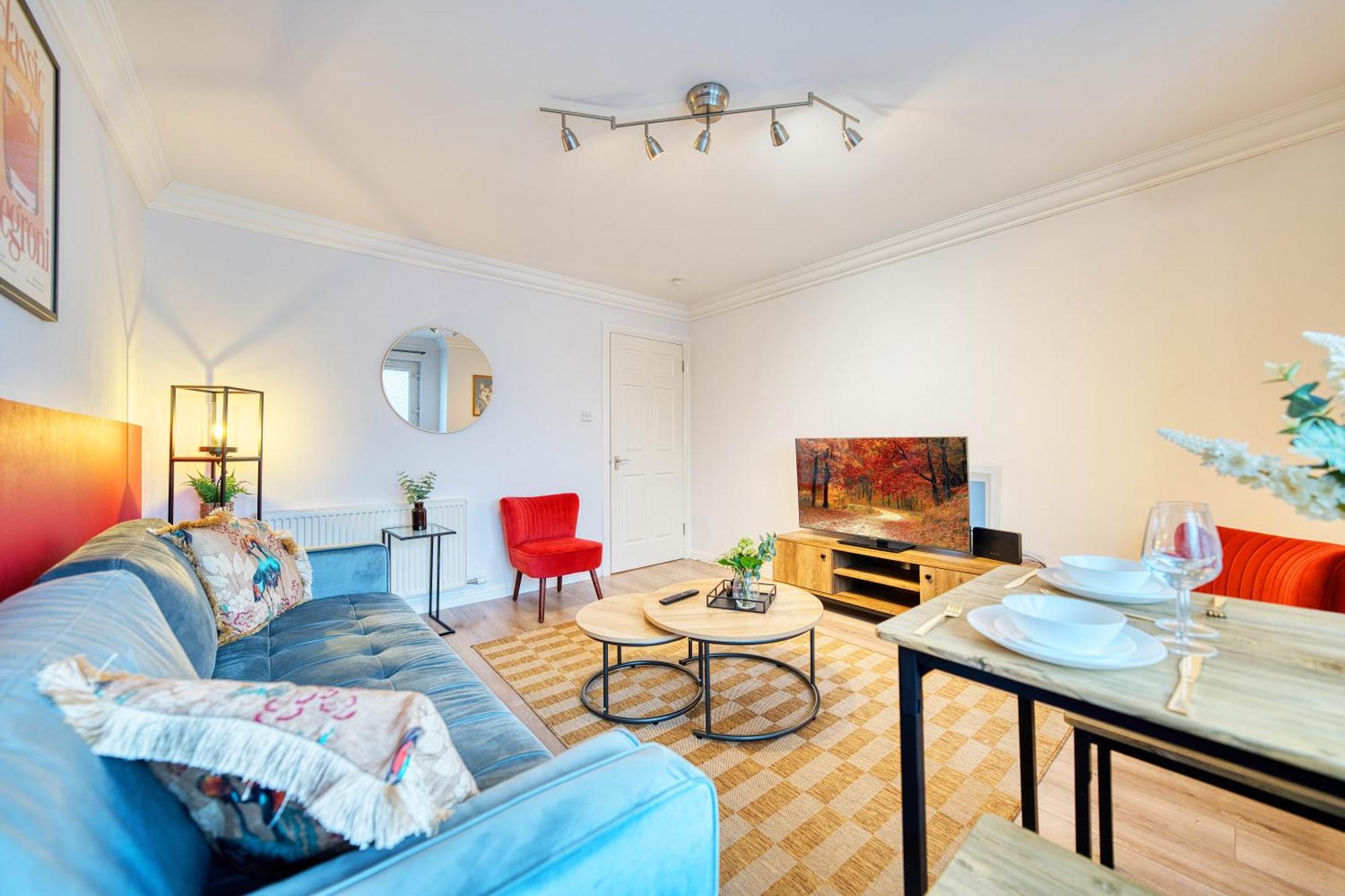 グラスゴーModern 2 Bed Flat With Free Parkingアパートメント エクステリア 写真