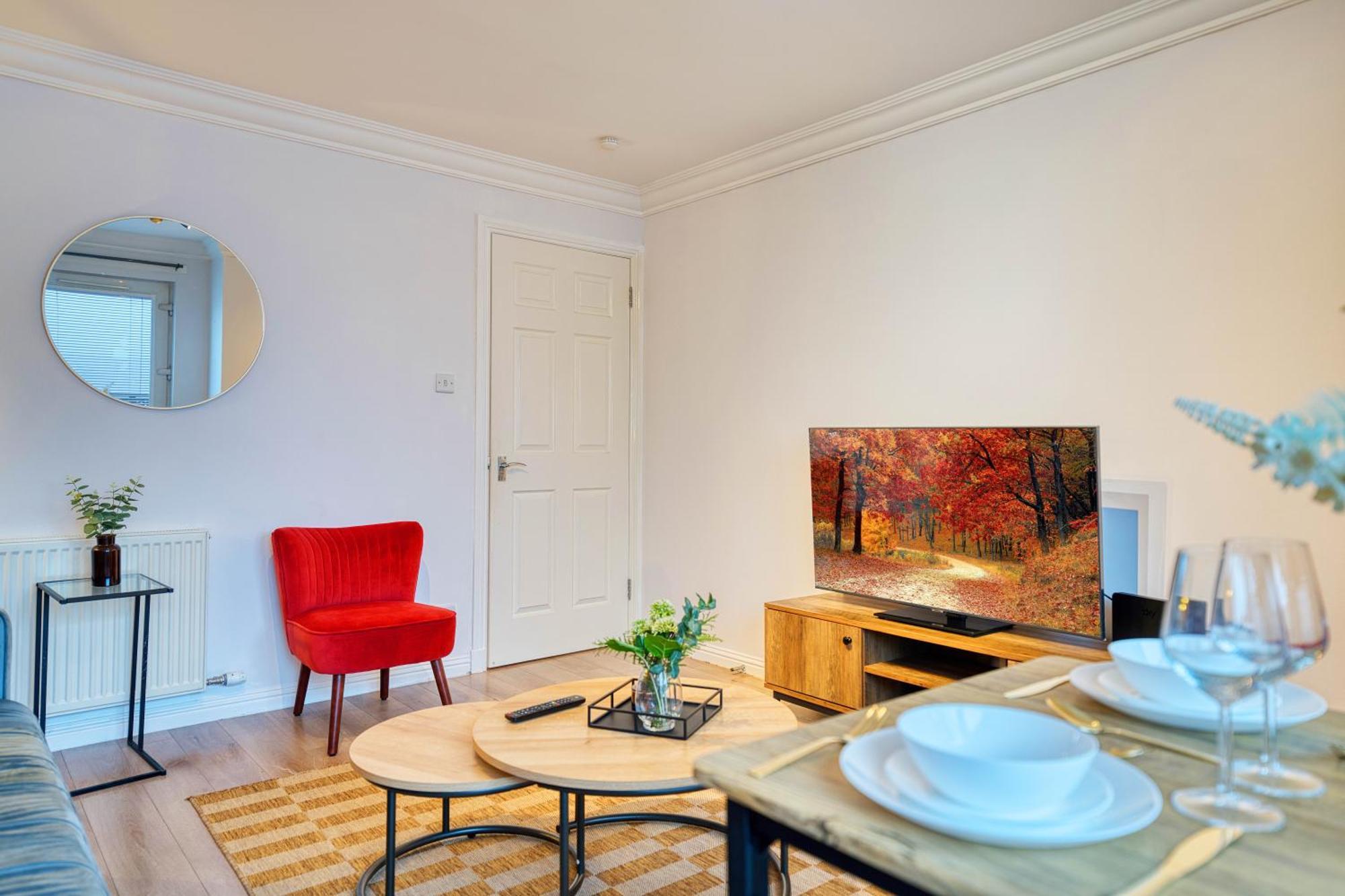 グラスゴーModern 2 Bed Flat With Free Parkingアパートメント エクステリア 写真
