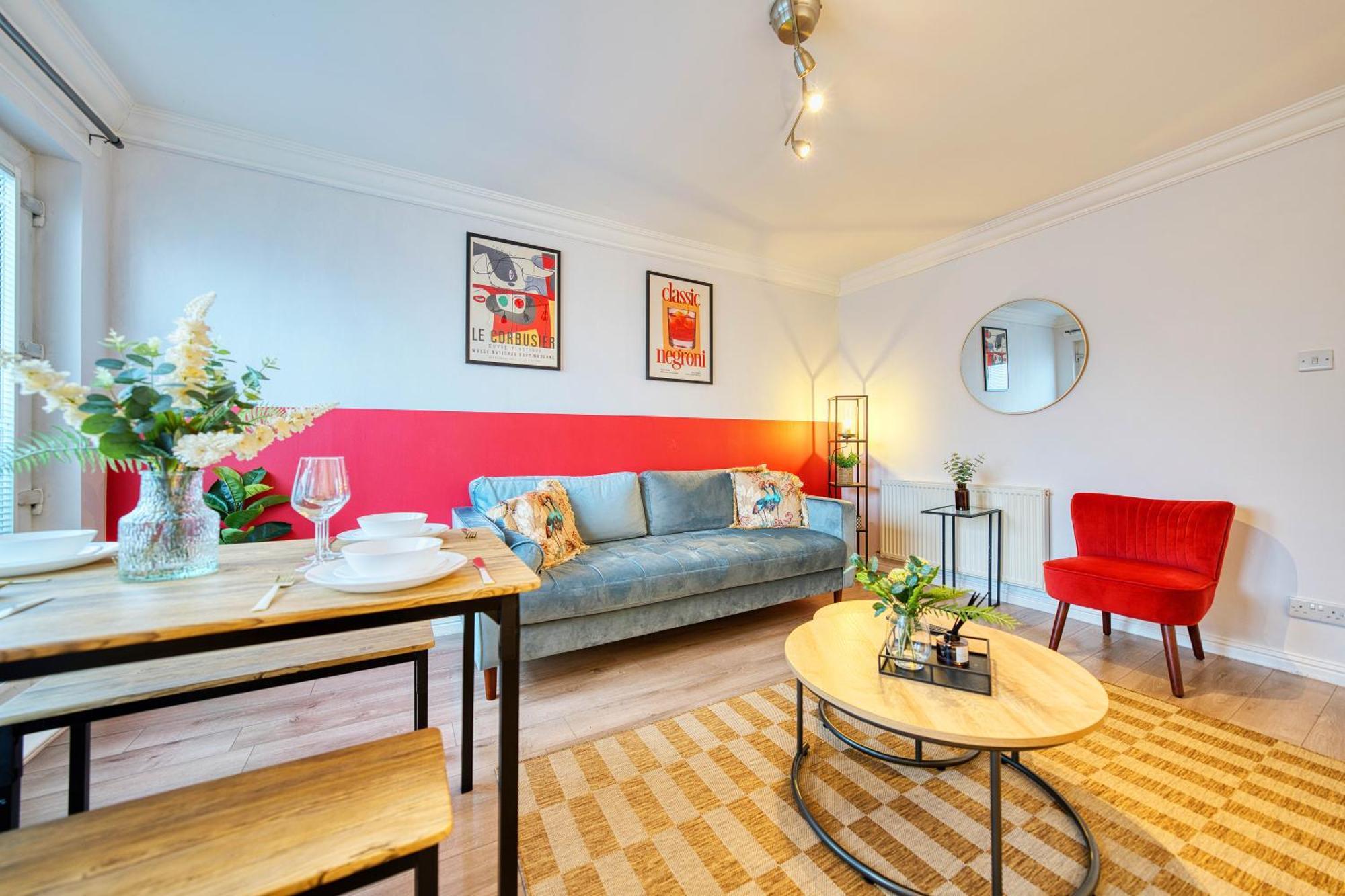 グラスゴーModern 2 Bed Flat With Free Parkingアパートメント エクステリア 写真
